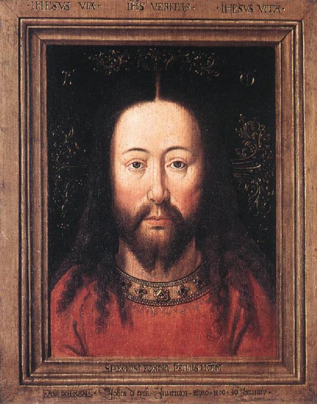 EYCK, Jan van Portrait of Christ sdr Sweden oil painting art